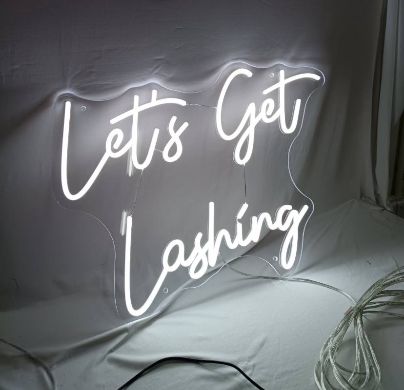 Let's get lashing Neon Sign