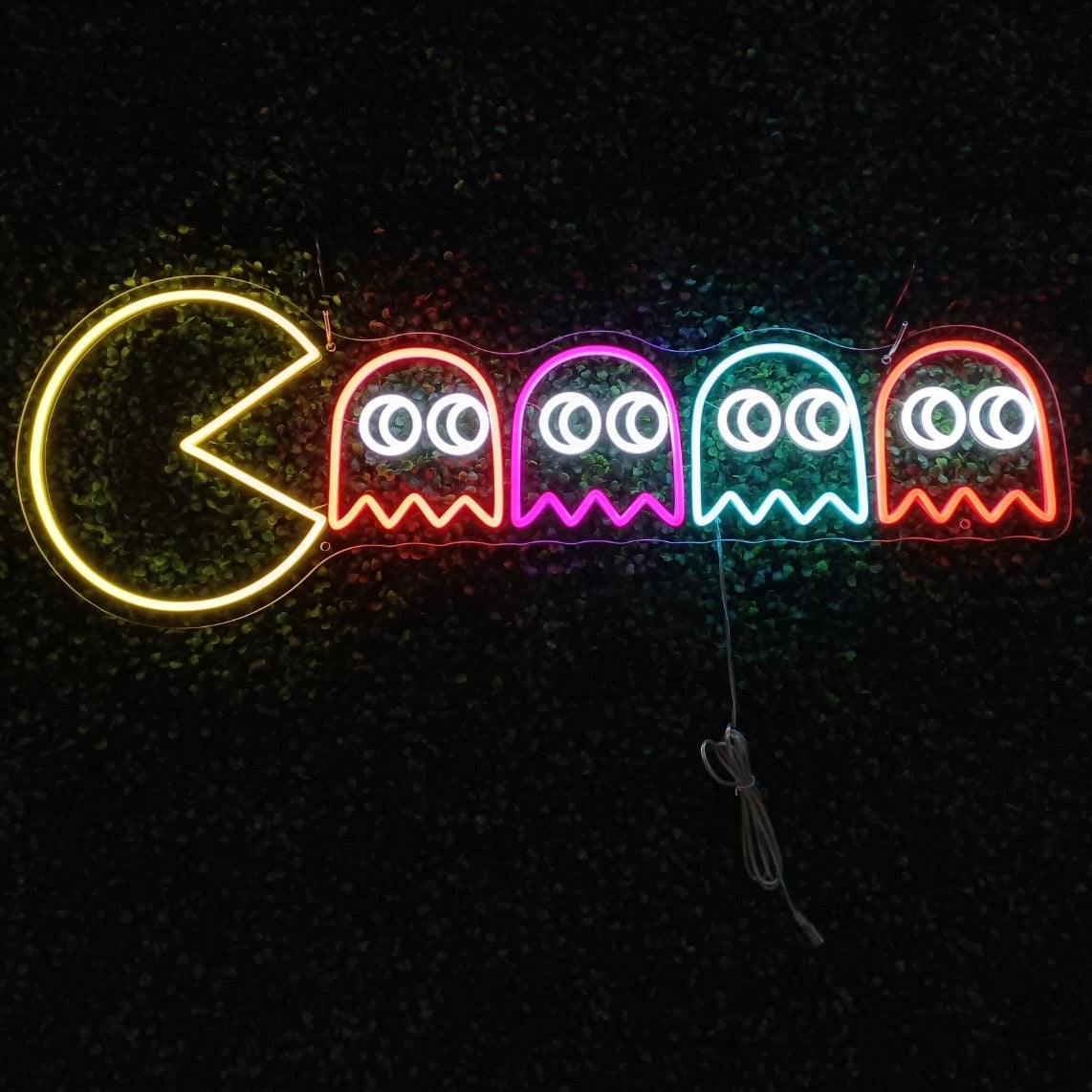 Pacman neon sign