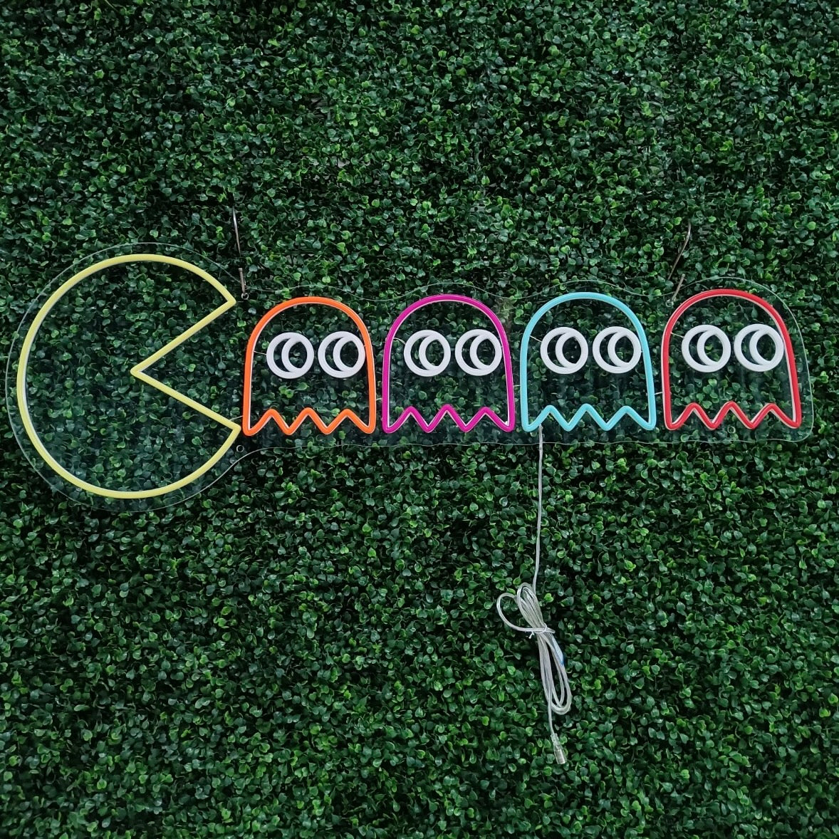 Pac-Man neon sign