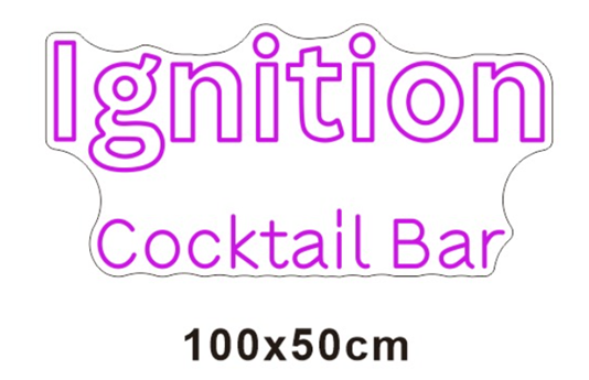 Ignition Cocktail Bar - 2 sign package