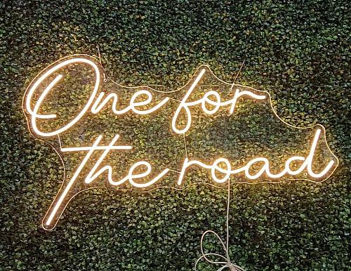 One for the Road LED Neon Sign