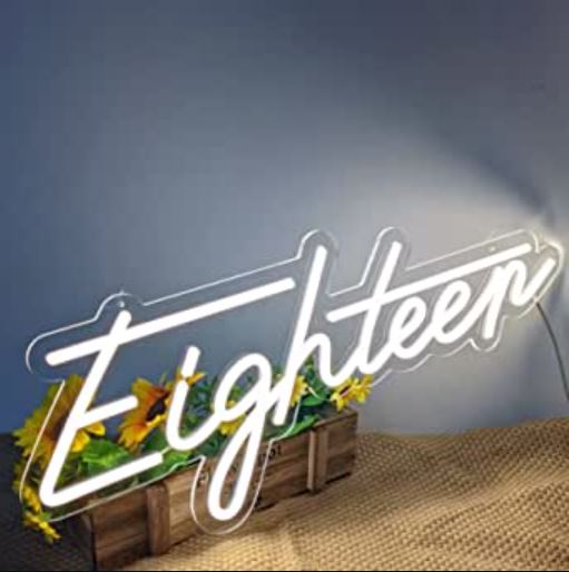 Eighteen Neon Sign