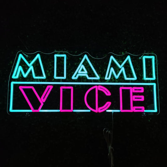 Miami vice neon sign