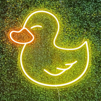 Duck neon sign