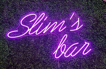 Slim's Bar Neon Sign