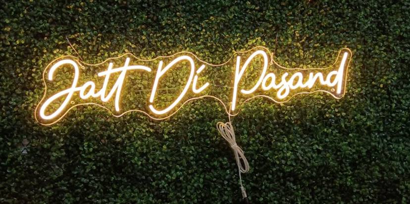 Jatt di Pasand Neon Sign