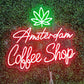 amsterdam coffee shop neon sign