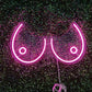 breast cancer awareness neon sign