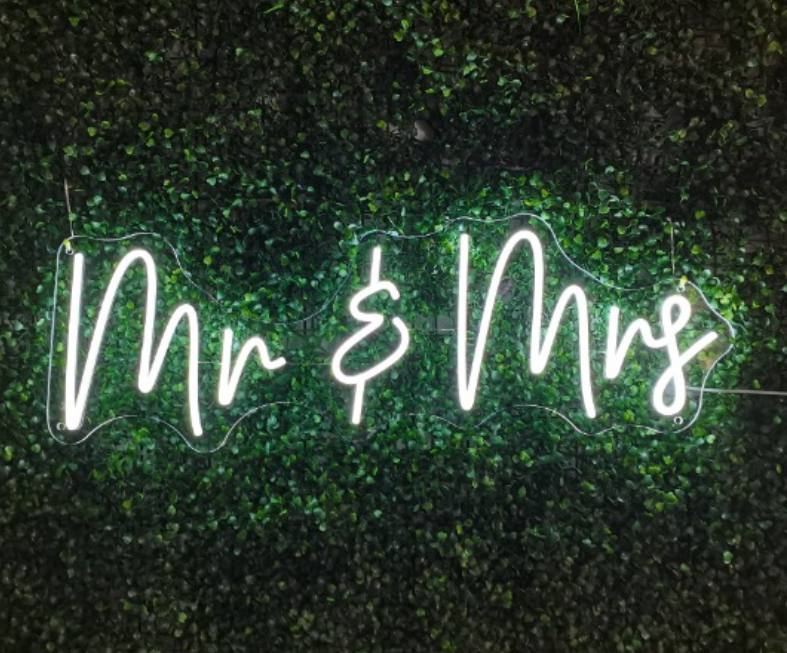 Mr &amp; Mrs Neon Sign