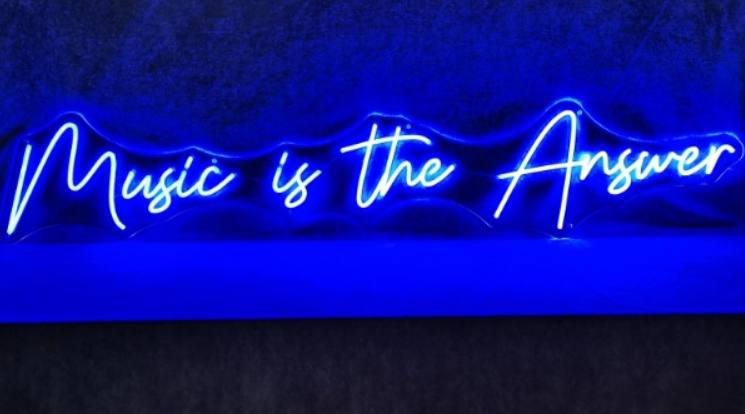 Music is the answer Neon Sign