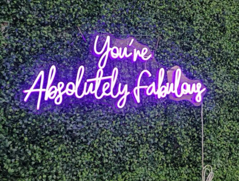 You're absolutely fabulous Neon Sign