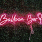 balloon bar neon sign