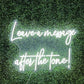 Leave a message after the tone Neon Sign