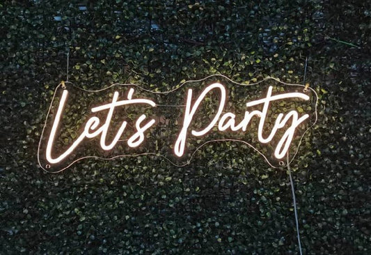 Let's Party Neon Sign