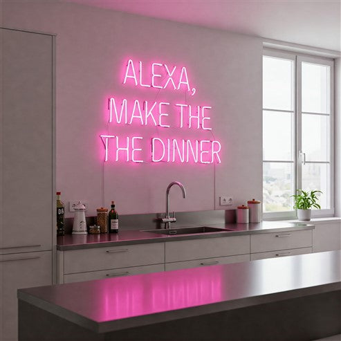 DIY-friendly LED neon sign kit, ready to brighten up any interior space