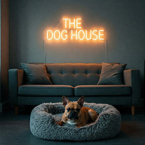 Variety of LED neon signs in different shapes and colours, ideal for creating a unique atmosphere