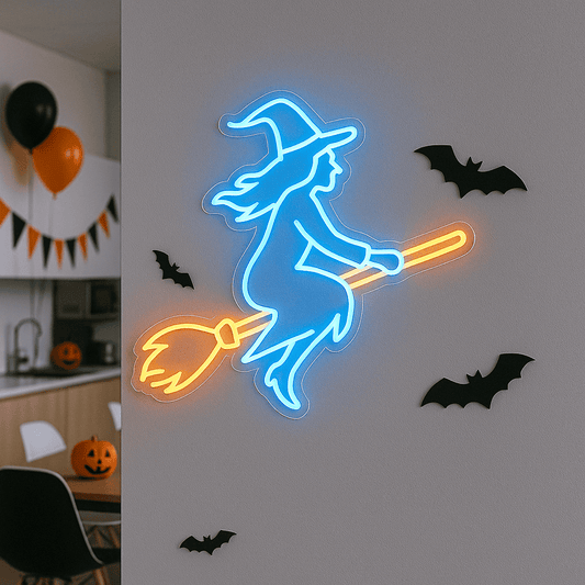 Witch Halloween Neon Sign