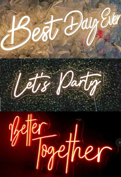 Celebration Neon Sign