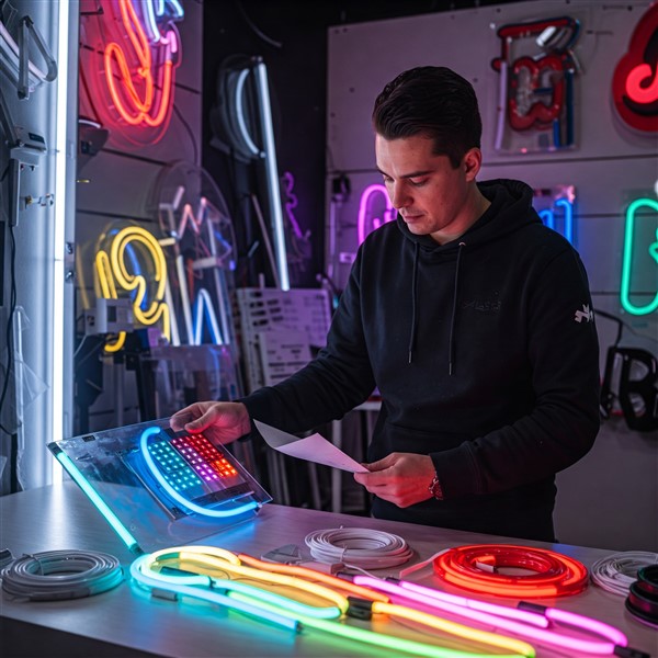 Custom LED Neon Sign Workshop | Expertly crafted LED neon signs for businesses and personal spaces. Design your own vibrant, energy-efficient neon sign today