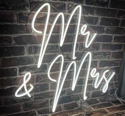 Mr & Mrs Neon Sign