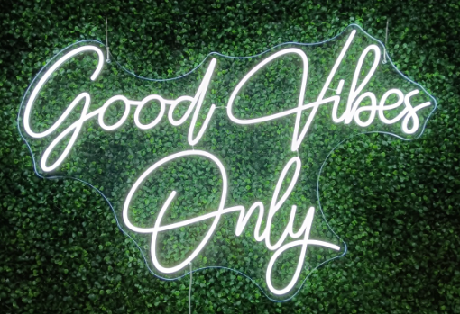 Good Vibes Only Neon Sign