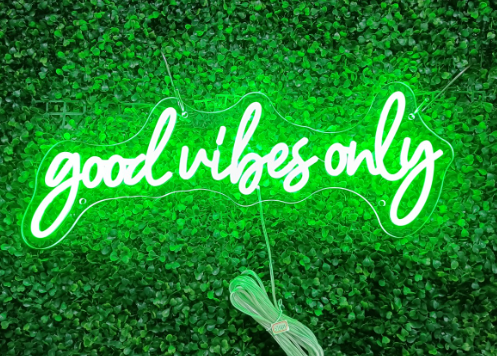 Good Vibes Only Neon Sign