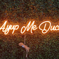 duck neon sign