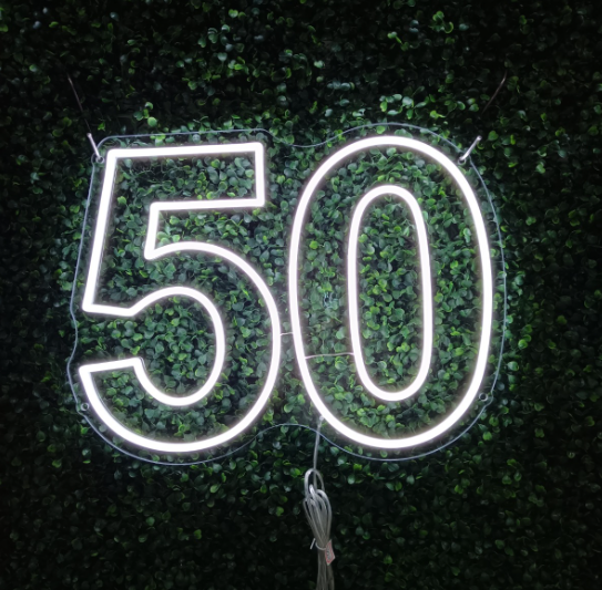 50 Neon Sign