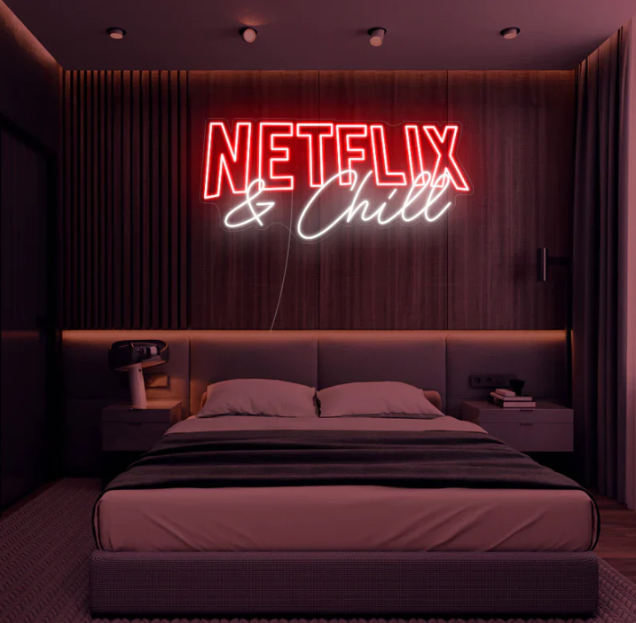 Netflix and Chill Neon Sign