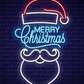 Merry Christmas Santa Neon Sign