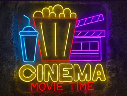 Movie Time Neon Sig