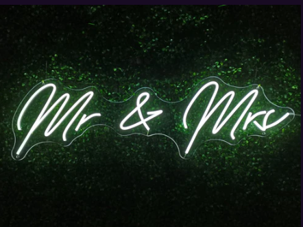 Mr and Mrs Neon Sign