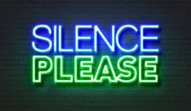 Silence Please Neon Sign