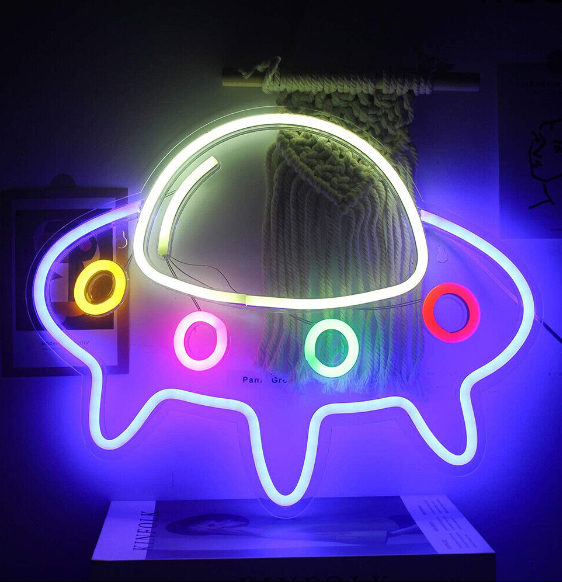 Spaceship Neon Sign