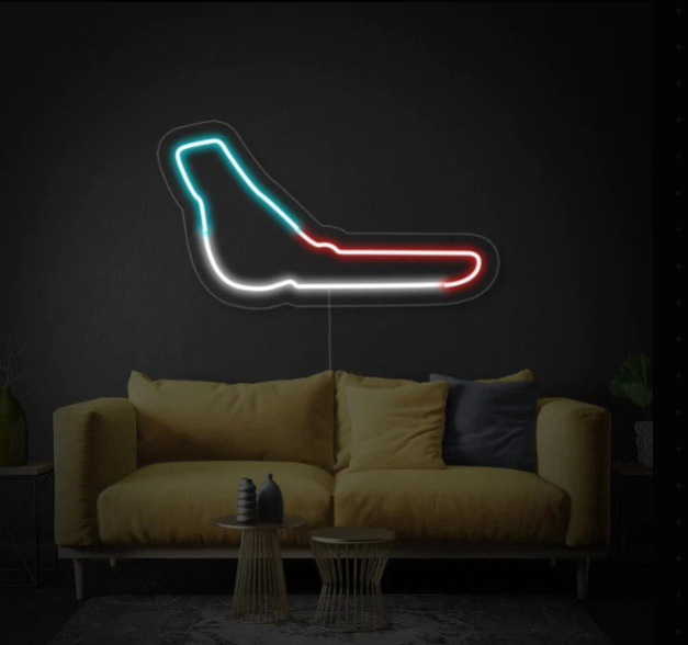 Monza Grand Prix Track Neon Sign