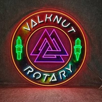 Personalised Neon Sign with UV Printed Backboard