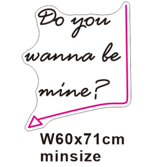Do You Wanna Be Mine LED Neon Sign - Neon Now with FREE Remote Control, Accessories and Woldwide  Delivery.