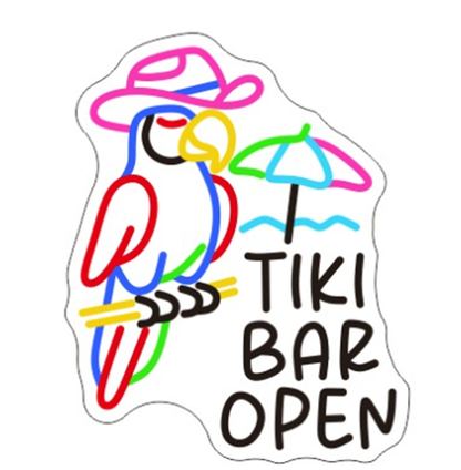 TIKI BAR OPEN - Exclusive - Neon Now with FREE Remote Control, Accessories and Woldwide  Delivery.