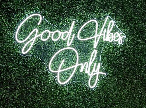 Good Vibes Only LED Neon Sign