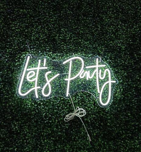 Let's Party LED Neon Sign