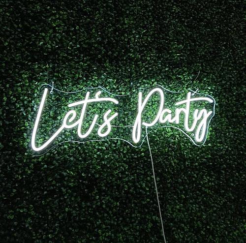 Let's Party LED Neon Sign