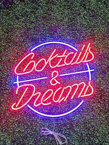 Cocktails & Dreams LED Neon Sign