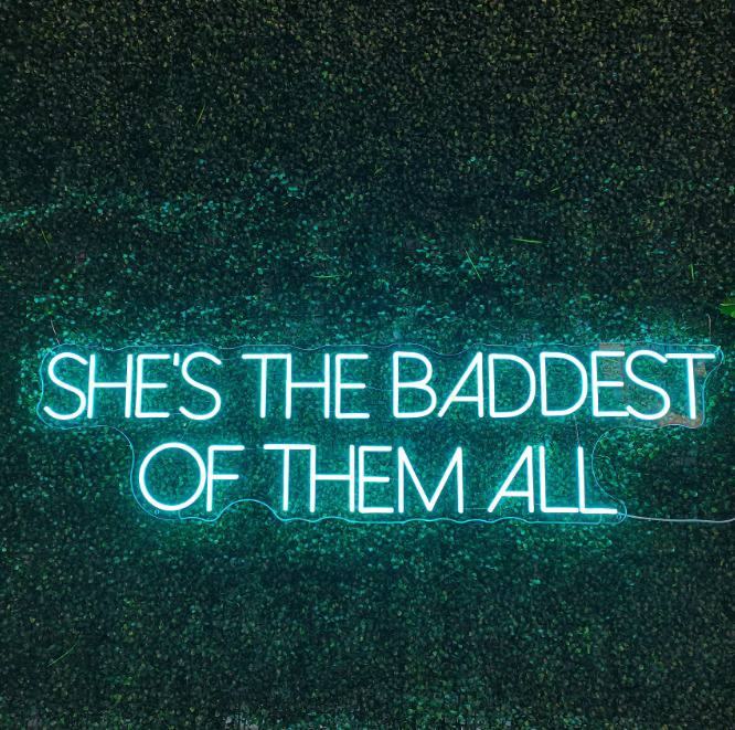 Neon wall art quotes