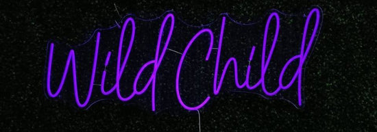 LED Neon Sign with Black Acrylic Backboard