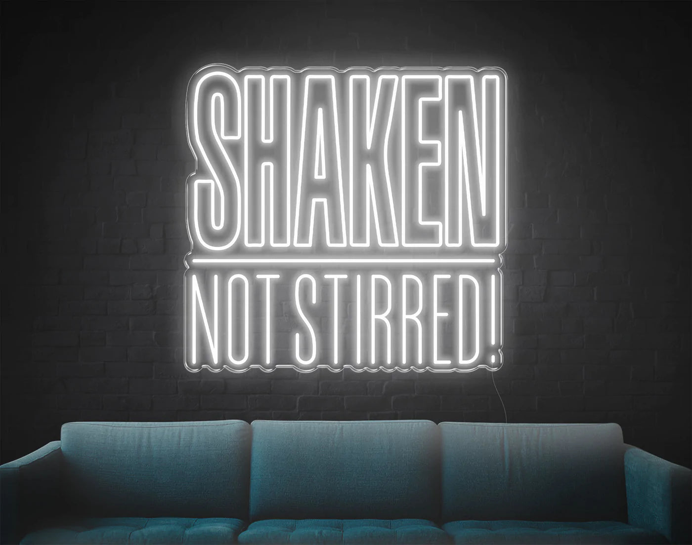 Shaken, not stirred LED Neon Sign