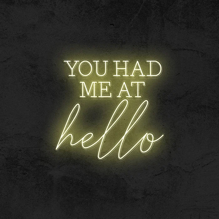 You had me… LED Neon Sign