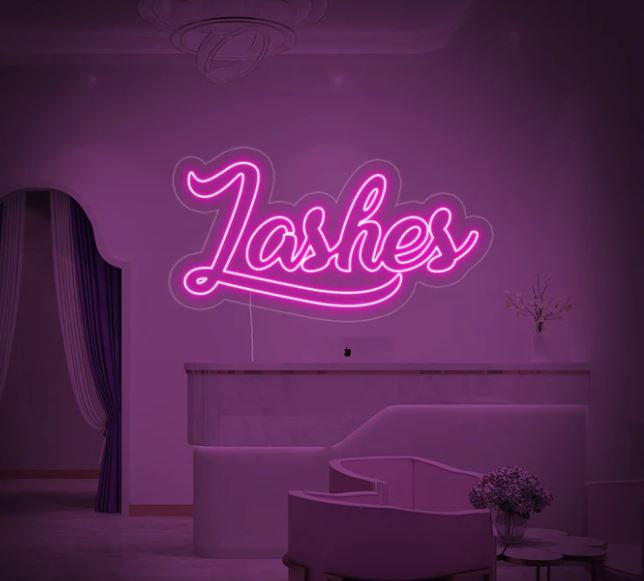 Lashes Neon Sign