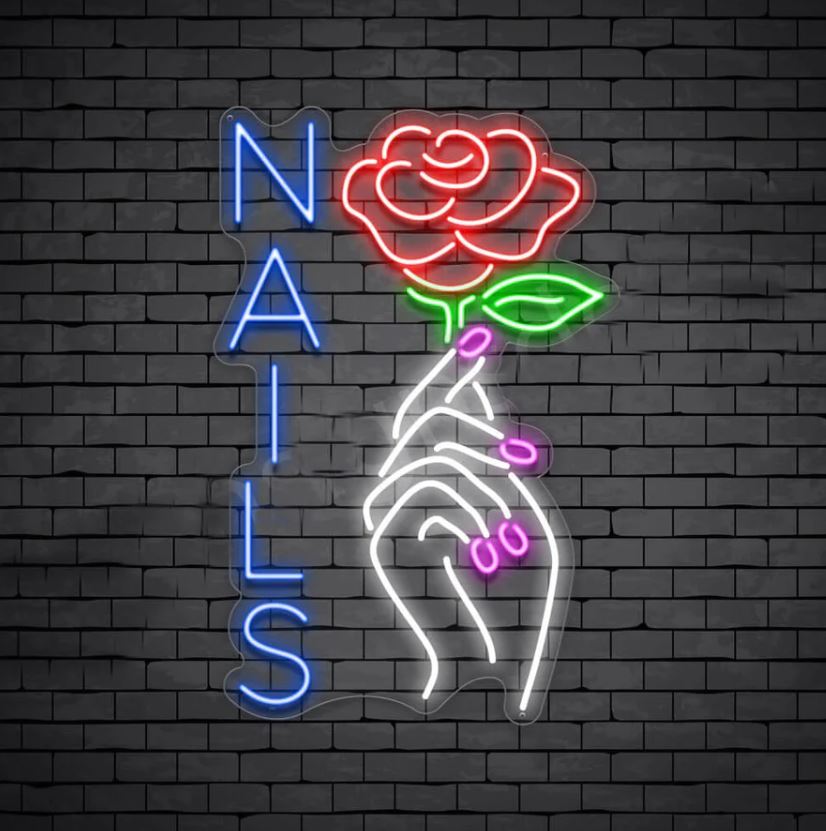 NAILS LED Neon Sign