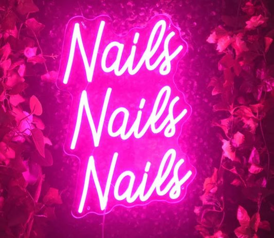 Nails Nails Nails Neon Sign