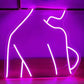 Upper Body Silhouette LED Neon Sign